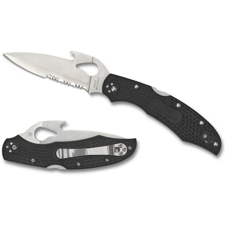 Spyderco 2024 Spyderco Cara Cara 2 Lightweight Black Emerson Opener Combo SPY-BY03PSBK2W